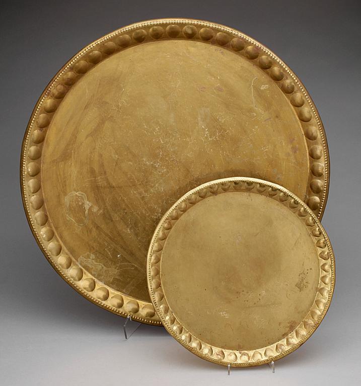 BRICKOR, 2 st, mässing, 1800-tal.