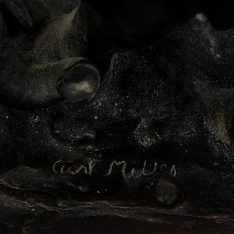 CARL MILLES, a bronze sculpture signed Carl Milles.