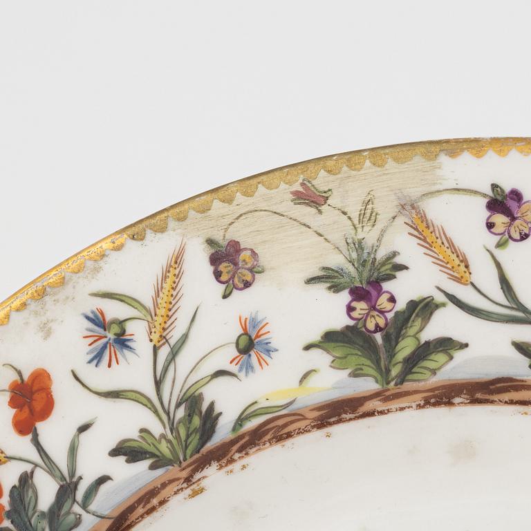 Tallrikar, 8 st, Duc d'Angoulême, Paris, Frankrike, 1790-1829.