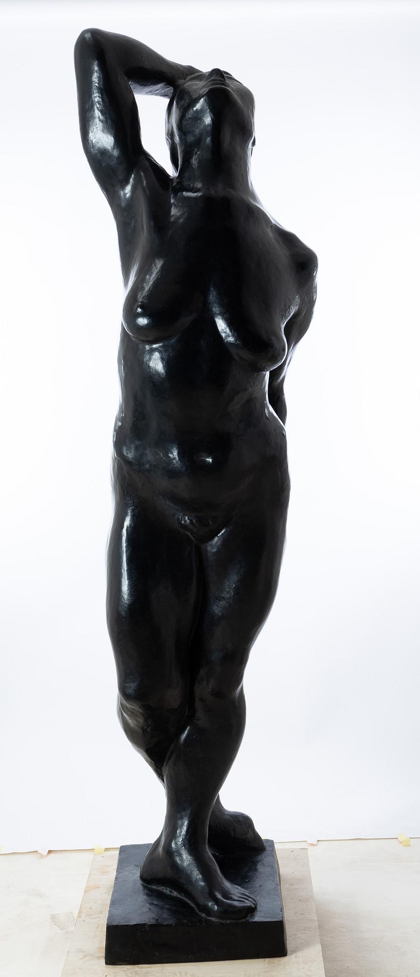 Gudmar Olovson, Statue. Signed. Numbered. Foundry mark. Bronze, height 210 cm, length 56 cm.