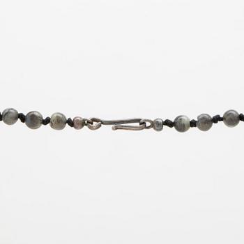 A 20th century Swedish labradonit necklace Wiwen Nilsson Lund 1940, length 61,5 cm.