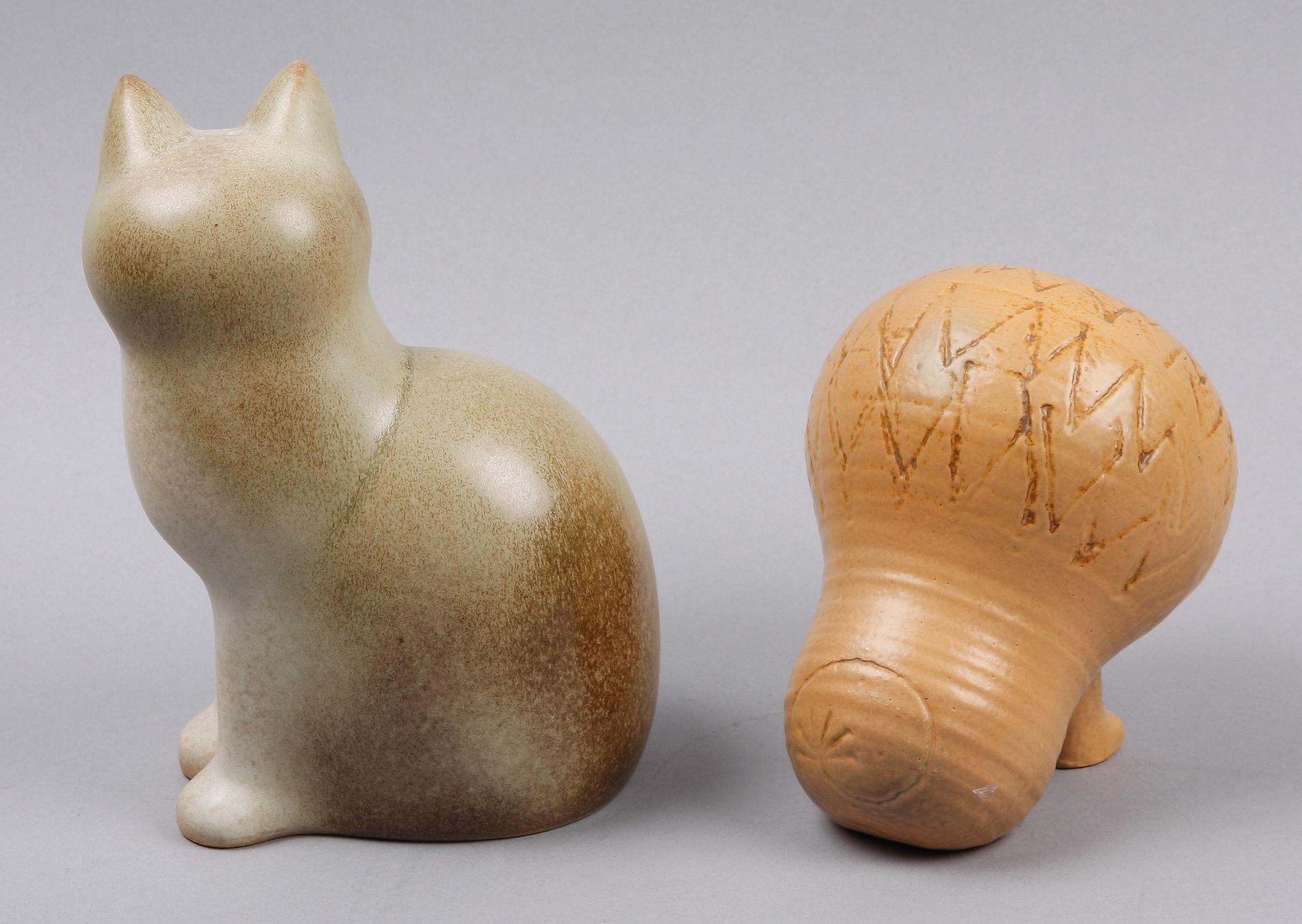 FIGURINER, 2 st, keramik, Lisa Larson Gustavsberg.