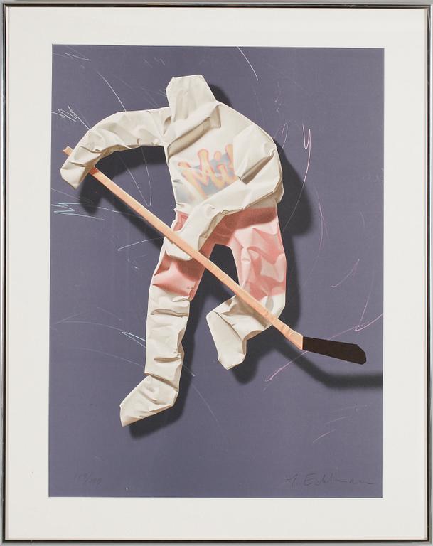 YRJÖ EDELMANN, färglitografi, sign, numr 108/199.