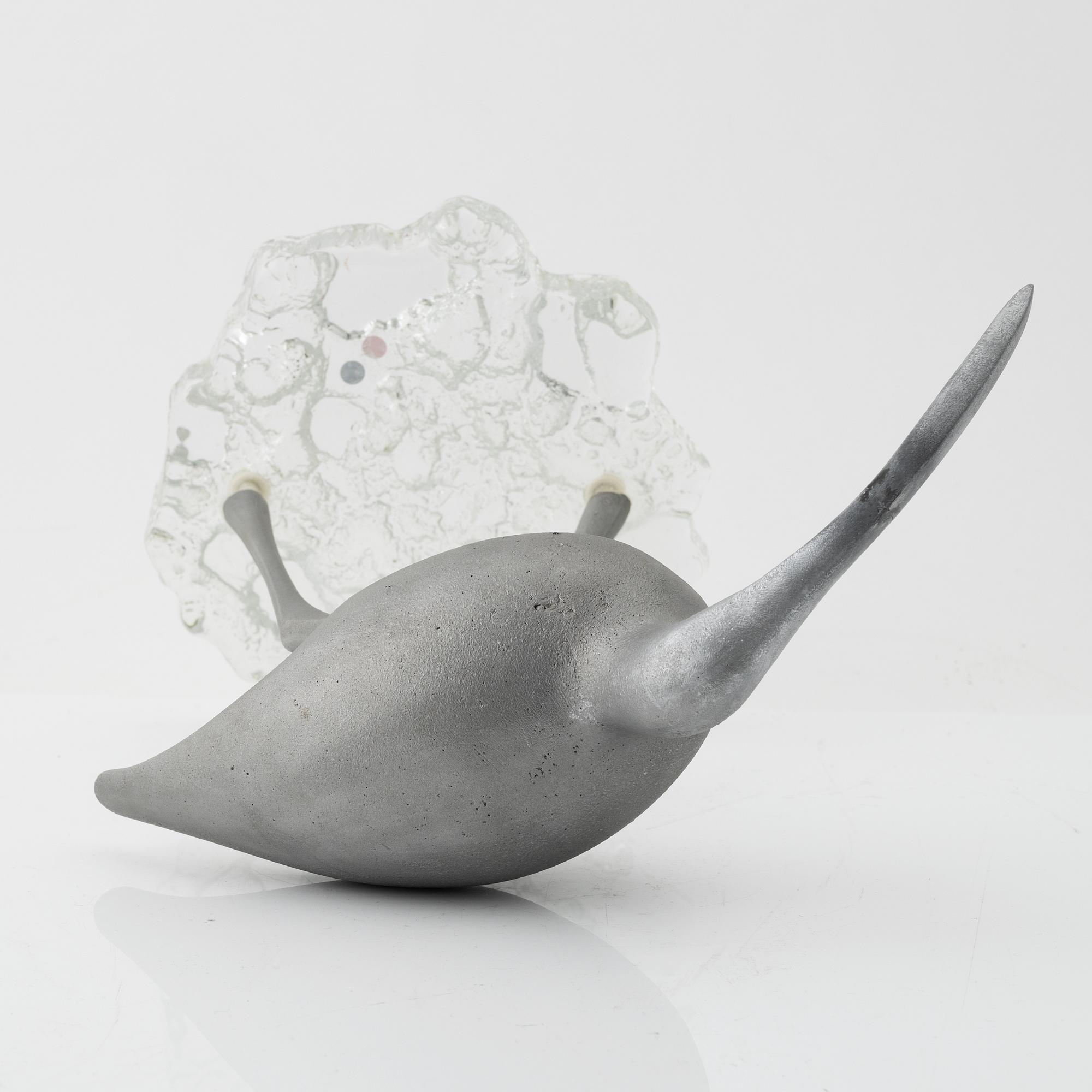 Tapio Wirkkala, an aluminium sculpture of a bird, 'Suokurppa' (Bog