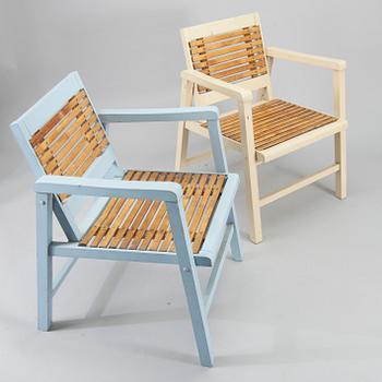 TRÄDGÅRDSMÖBLEMANG, 6 delar, funkis, 1930-tal.