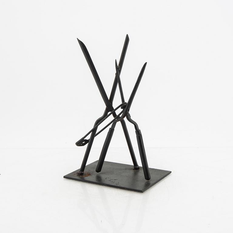 Sven Carlsson,  metal sculpture signed and dated 72.