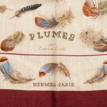 Hermès, sjal, "Plumes".
