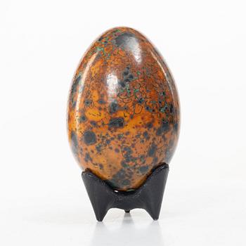 Hans Hedberg, a faience egg, Biot, France.