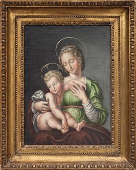 OKÄND KONSTNÄR, olja på duk. 1800-talets första hälft.
