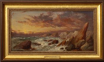 OKÄND KONSTNÄR, 1800-tal., olja på duk, sign. J. Holland.