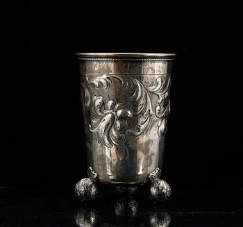 BÄGARE, silver, CG Hallberg, Stockholm, 1945. Vikt ca 400 gram.