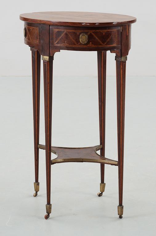 A Gustavian late 18th Century table in the manner of A. Lundelius.