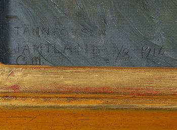 OKÄND KONSTNÄR, olja på duk, monogramsignerad CM samt daterad 1916.