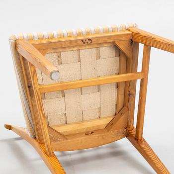 Carl Malmsten, stolar, 4 st, "Själevad", 1900-talets mitt.