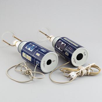 A pair of table lamps from Fog & Morup, Royal Copenhagen, second half of the 20th-century.