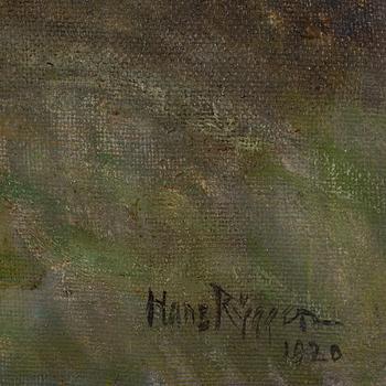 HANS RYGGEN, canvas glued to panel, signed and dated 1920.