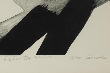 Toko Shinoda, lithograph in colours, signed 44/95.