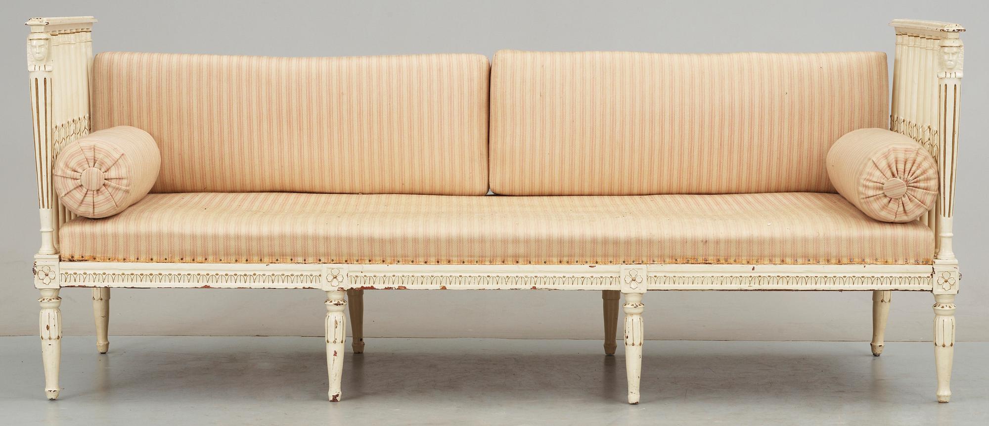 BANKETTSOFFA, sengustaviansk, 1800-talets början.