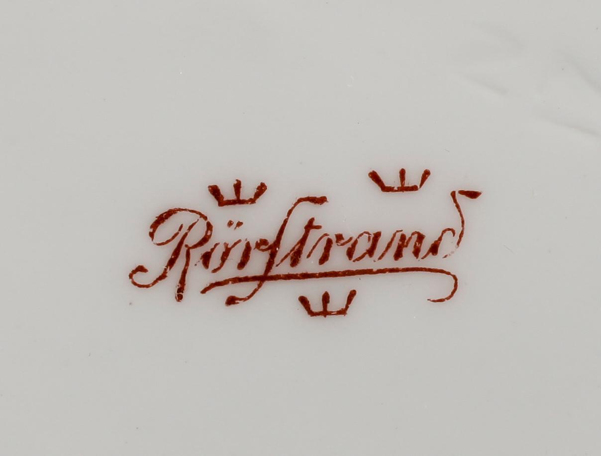 TEKOPPAR MED FAT, 23 st, porslin, Rörstrand, tidigt 1900-tal.
