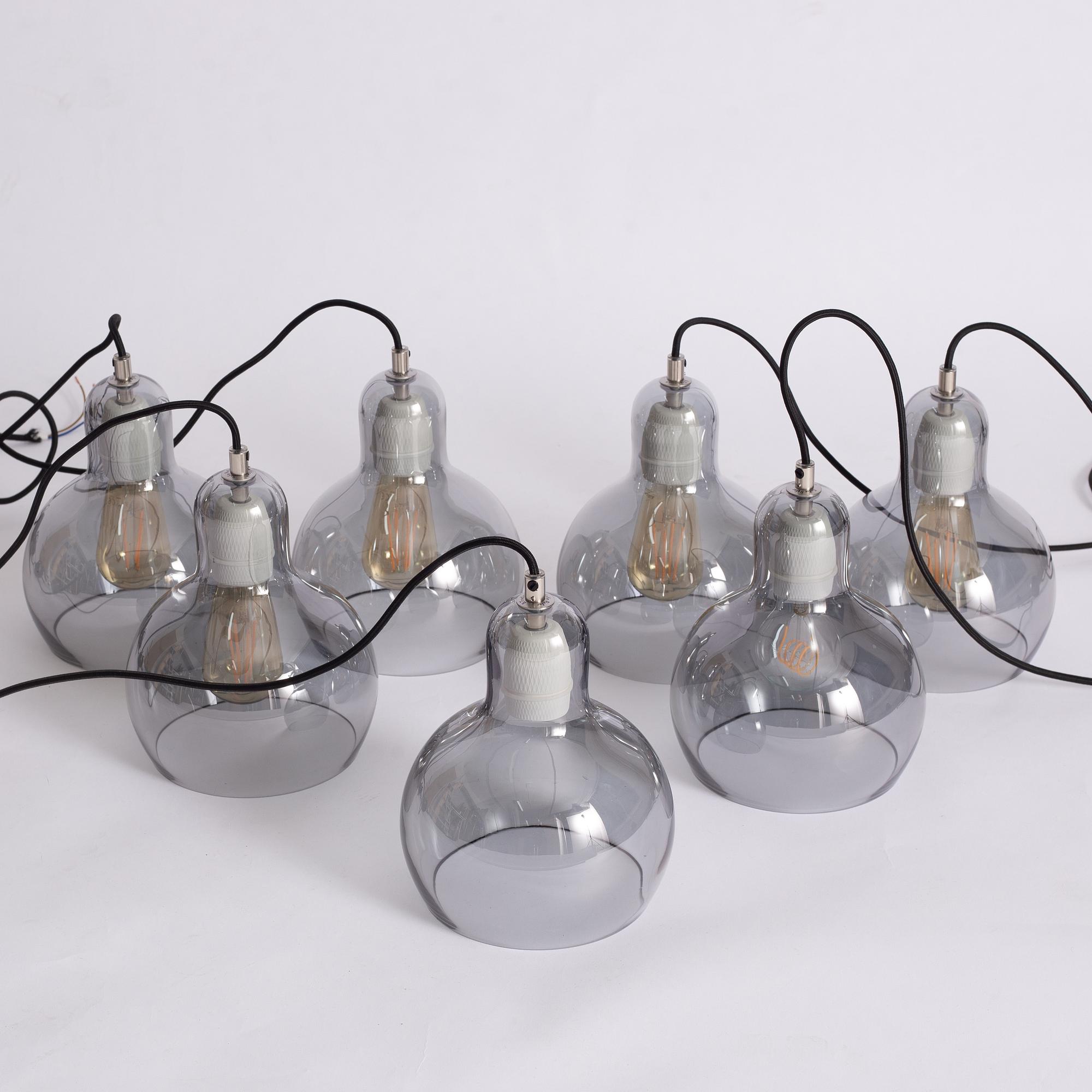 Sofie Refer, seven pendant lamps, 'Mega Bulb', &Tradition.