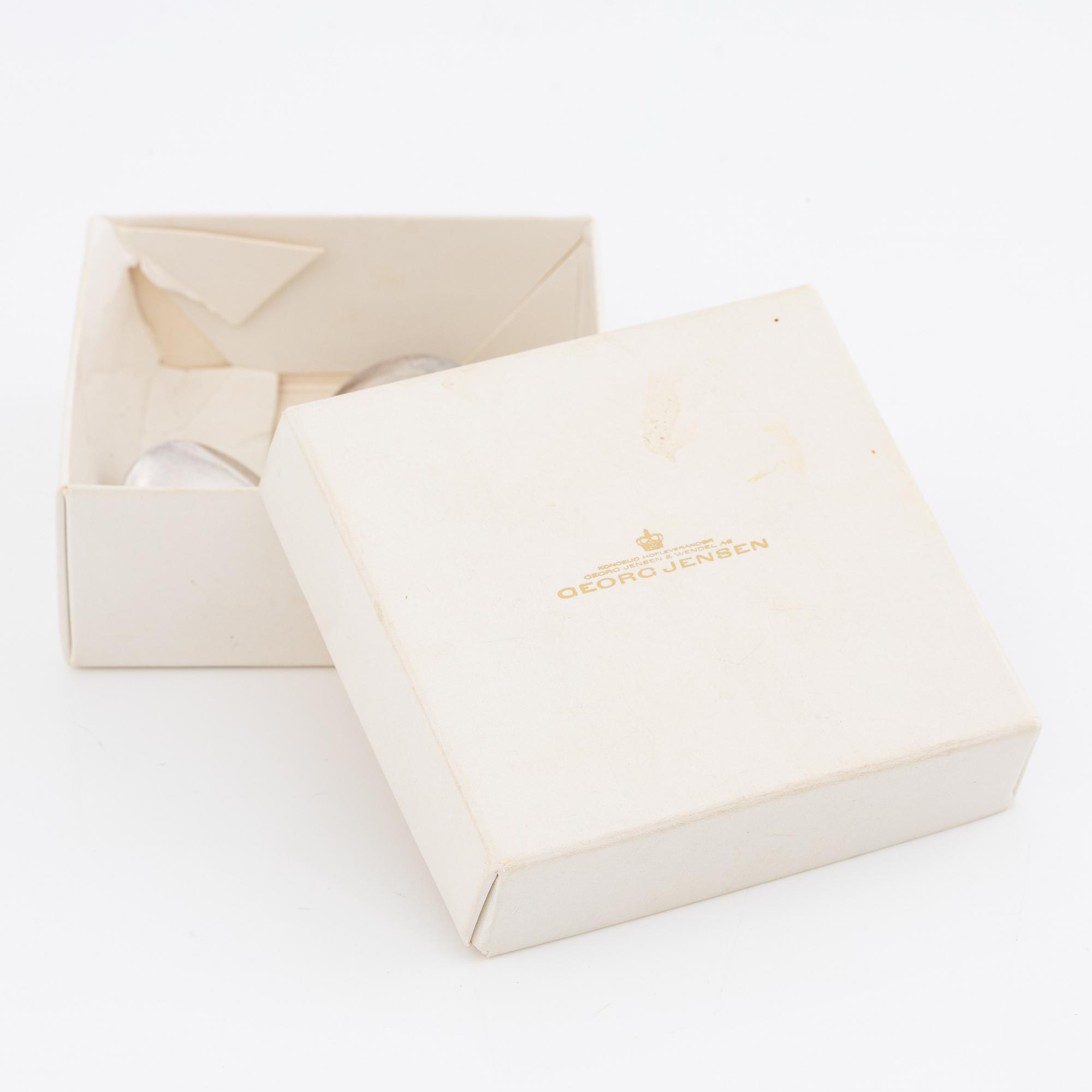 Vivianna Torun Bülow-Hübe for Georg Jensen, earrings, silver.