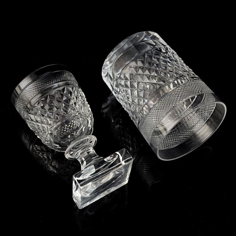 Elis Bergh, glasservis, 45 delar, "Kent", Kosta Boda, 1900-talets andra hälft.