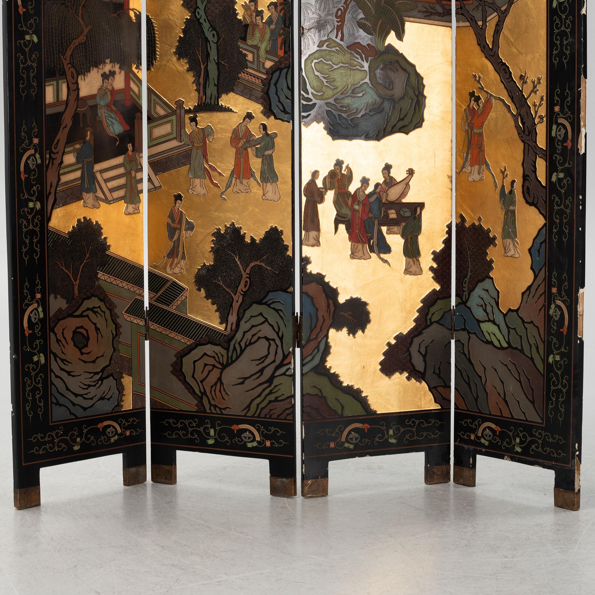 Vikskärm, Kina, 1900-talets mitt/andra hälft.