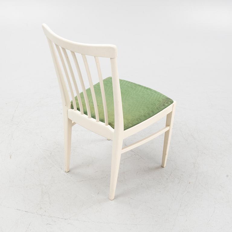 Carl Malmsten, a five piece dining group and a cabinet, modell 'Herrgården', Bodafors, Sweden, 1962.