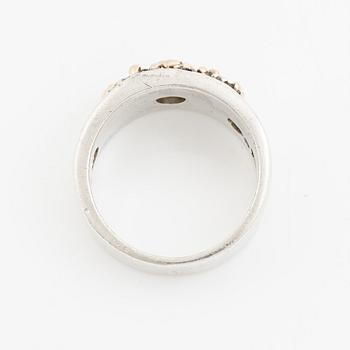 Sven-Erik Högberg, ring, sterling silver with faceted peridot, Gothenburg 1983.