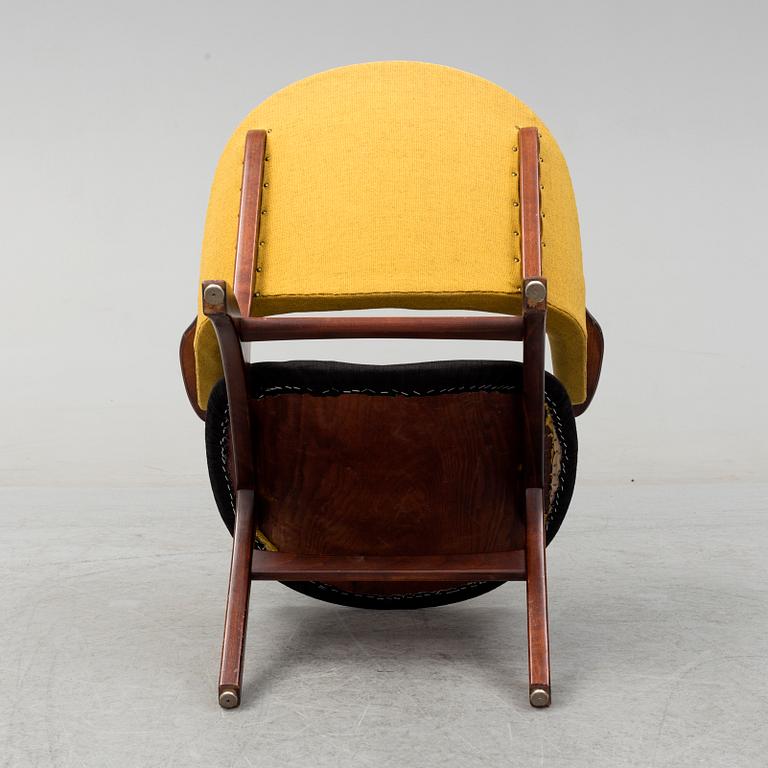 A mid 20th century easy chair model 33A by Carl Edward Matthes, Denmark.