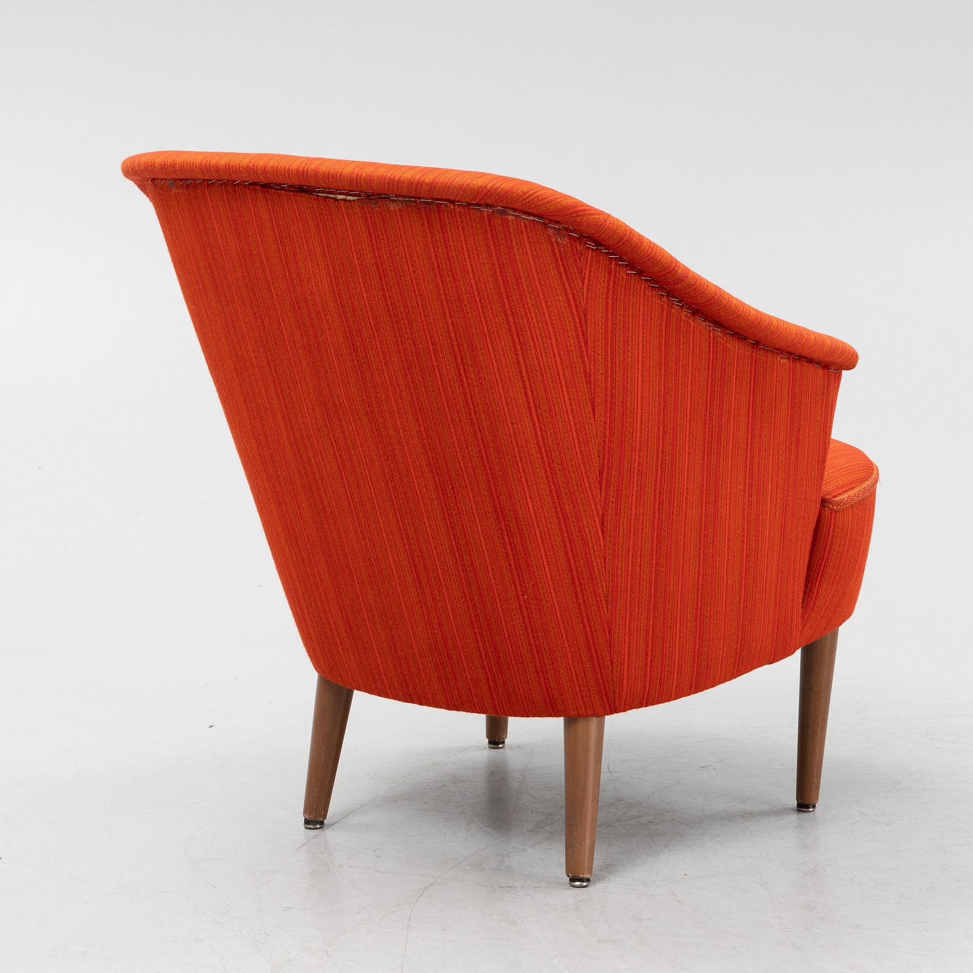 Carl Malmsten, a 'Lillasyster' easy chair for OH Sjögren, second half of the 20th Century.