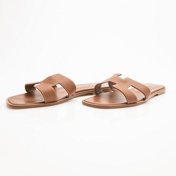 Hermès, Sandals, “H”, size 40 1/2.