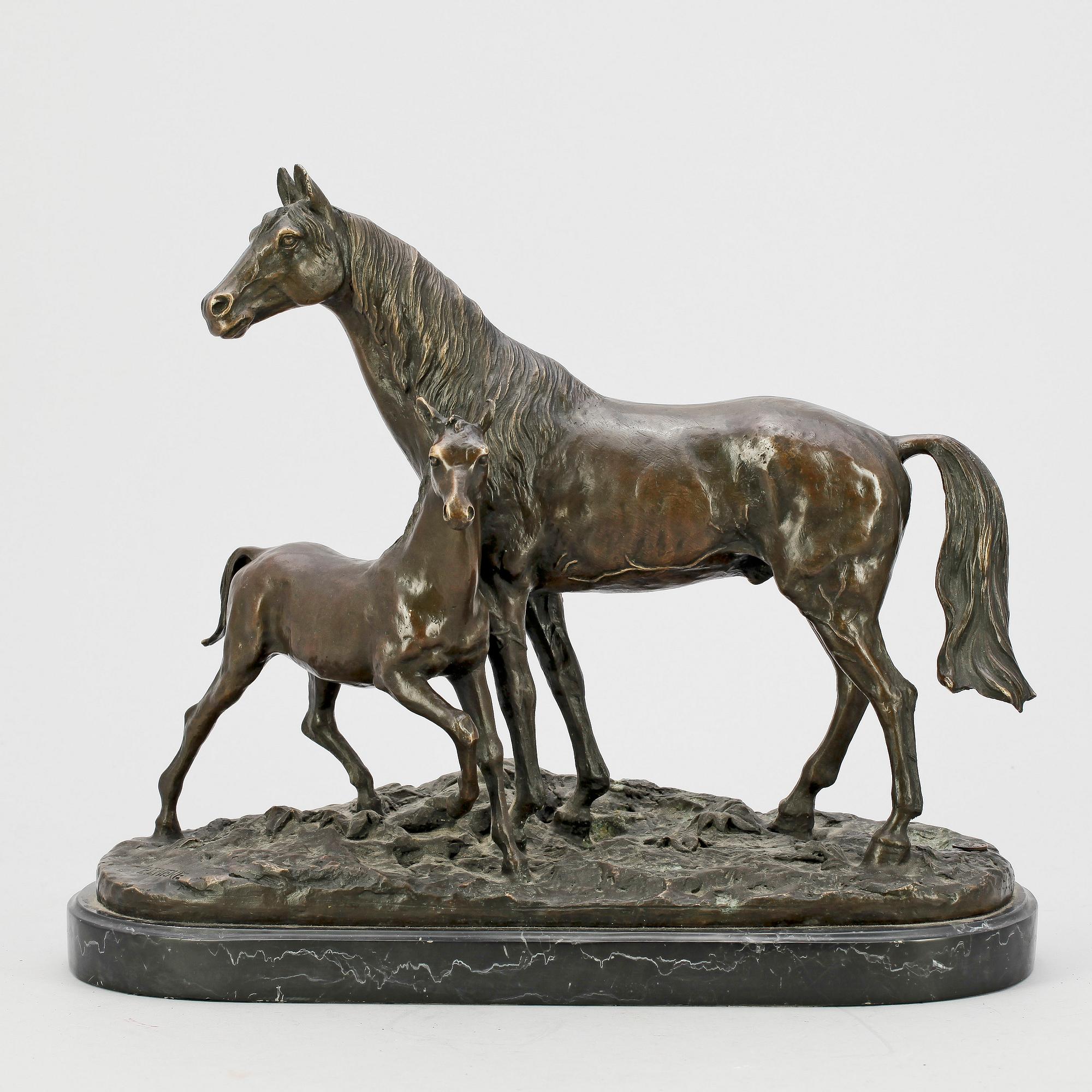 PIERRE JULES MÈNE, efter, signerad P.J. Mene, med gjutarstämpel J.B Deposee. Bronze Garant, Paris.