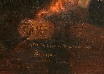 MATILDA BÅYSEN (född Sundberg), olja på duk, sign.