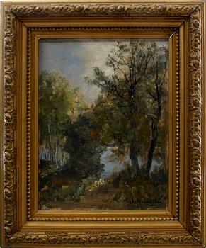 OLOF HERMELIN, olja på uppklistrad duk, sign.