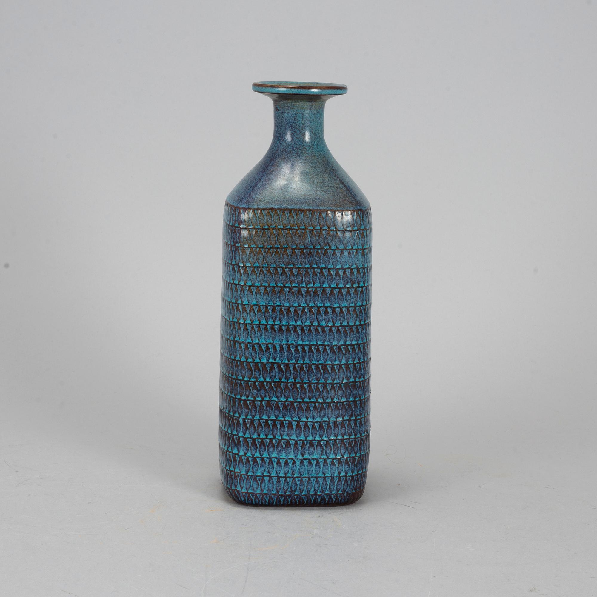 A Stig Lindberg stoneware vase from Gustavsbergs studio.