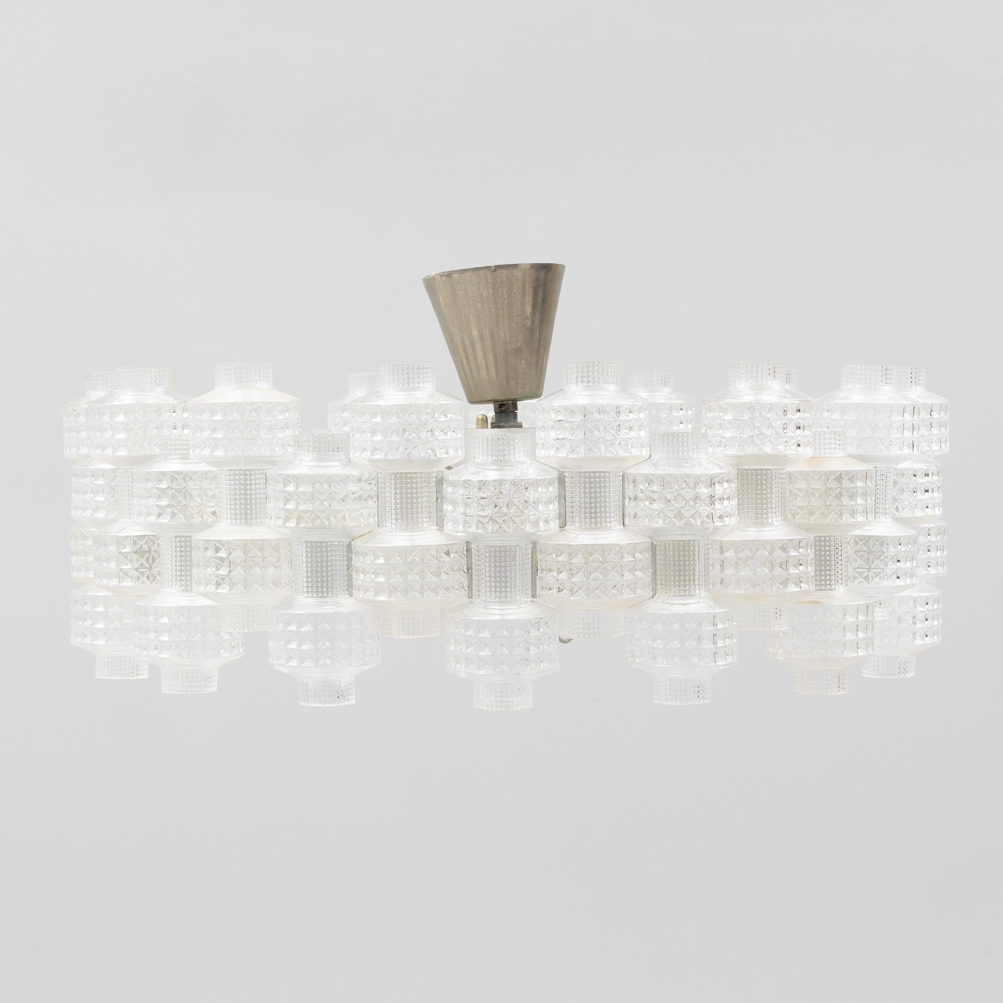 Gert Nyström, a 'Festival' glass ceiling light, Fagerhults Belysning.