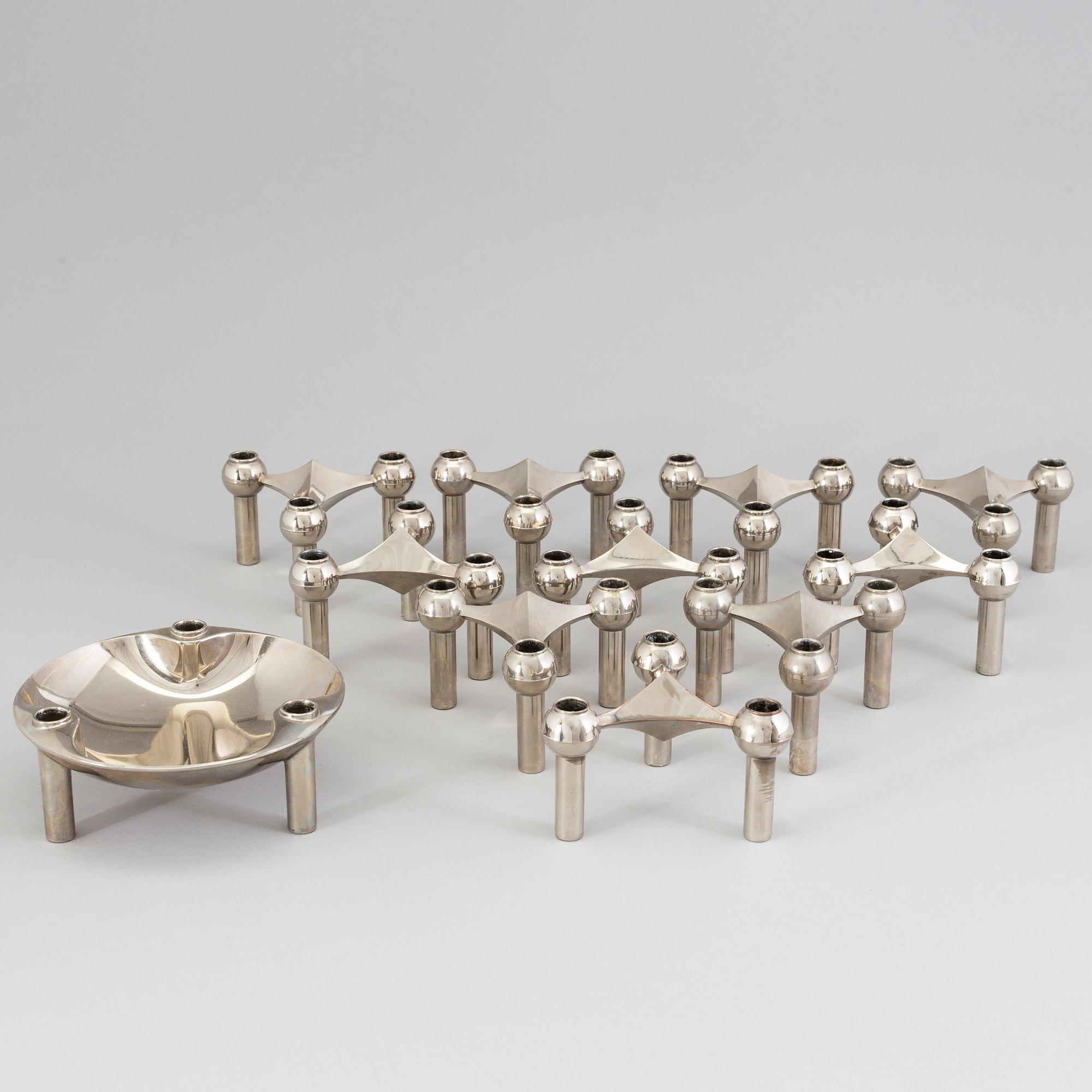 A module candle holder / sculpture by Ceasar Stoffi & Fritz Nagel, BMF, Germany.