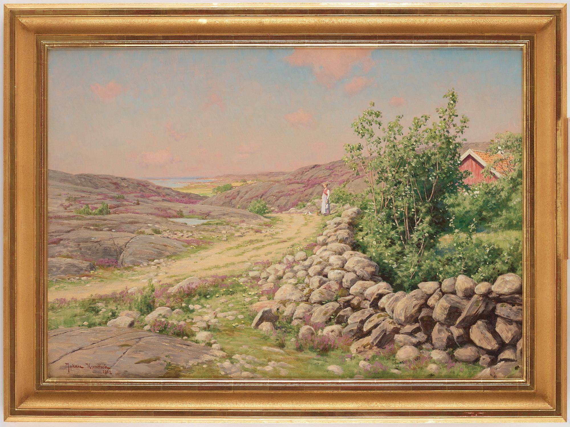 Johan Krouthén, "Bohuslänskt landskap" (Landscape from Bohuslän on the southwest coast of Sweden).