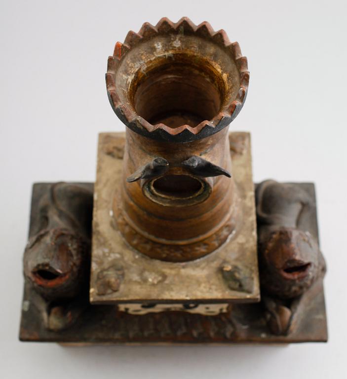 SKRIVSTÄLL, keramik, 1800-talets andra hälft.