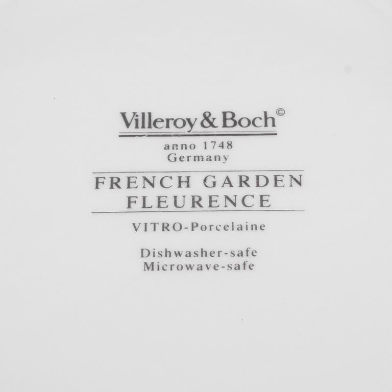 MATSERVIS, 44 delar snarlika, porslin, "French Garden", Villeroy & Boch.