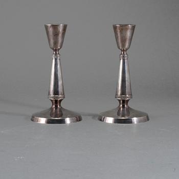 LJUSSTAKAR, ett par, silver, Ceson, Göteborg, 1978, vikt 355 gram.