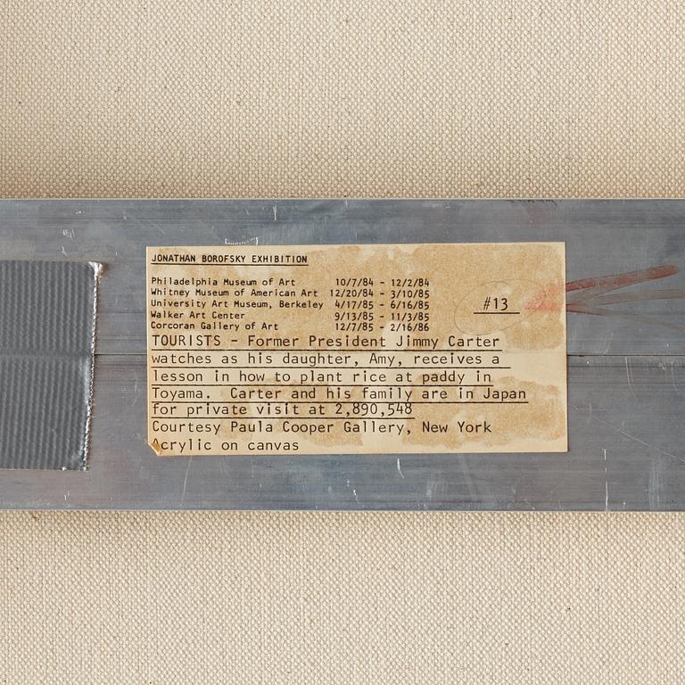 Jonathan Borofsky, acrylic on canvas.