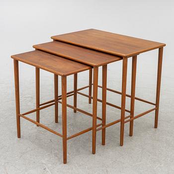 Tea table, 3 pieces, 1950s/60s.