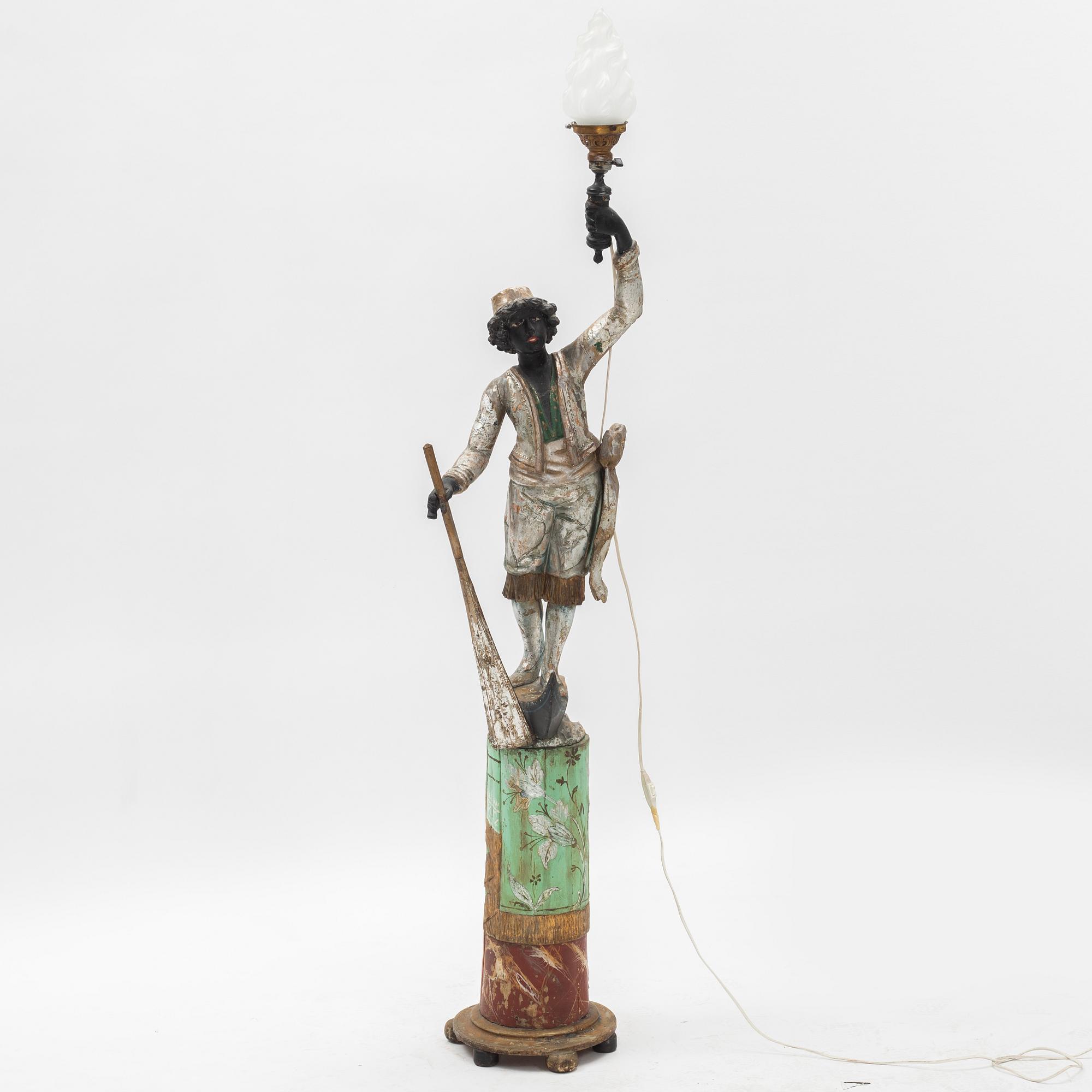 Golvlampa, omkring 1900.