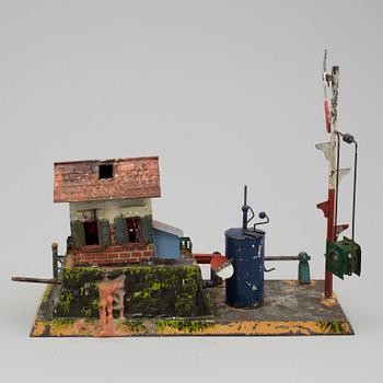 TÅGTILLBEHÖR, 4 st, bla Märklin Tyskland 1900-talets första del.