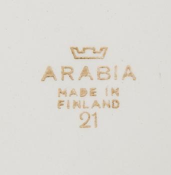 FAT, 2 st, porslin, "Emilia", design Raija Uosikkinen, Arabia, 1900-talets mitt.