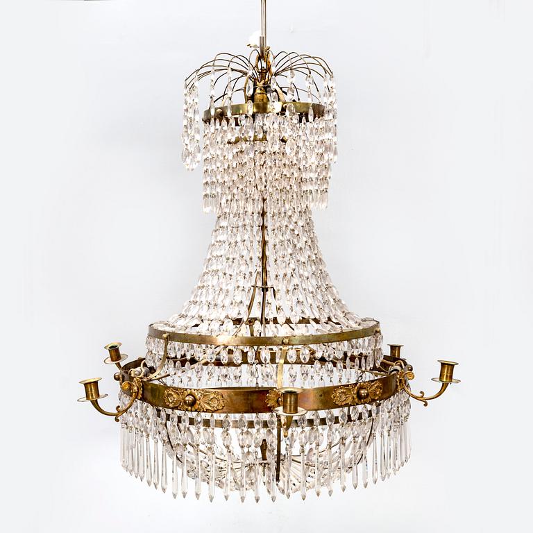 An early 1800s Empire chandelier.