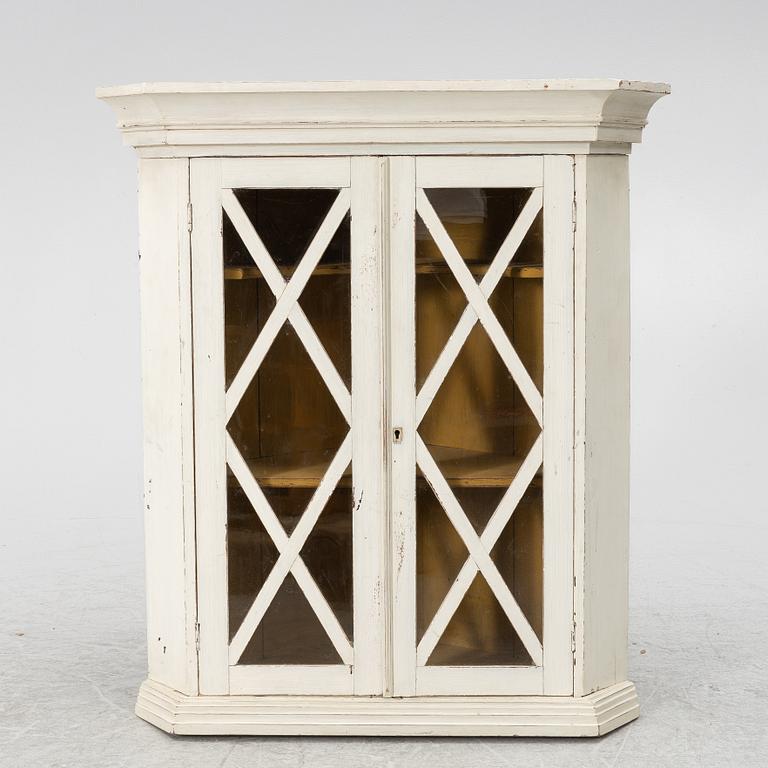 Corner hanging cabinet, second half of the 19th century.