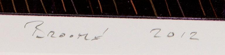 Thomas Broomé, pigmented paper, signed, dated 2012.